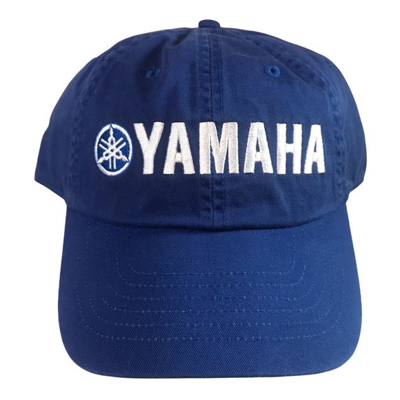 Yamaha Other - Yamaha Motorsports Logo Baseball Ball Cap Hat Blue Adjustable Adult OSFM New